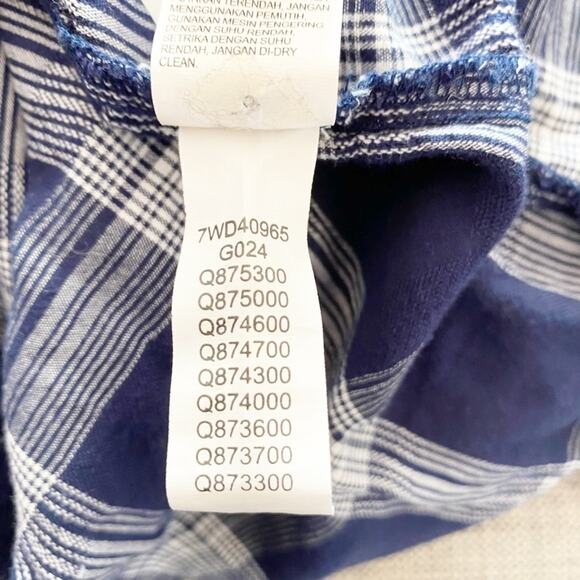 Lucky Brand Blue Plaid Long Sleeve Button-Down Shirt Size L - Picture 6 of 6